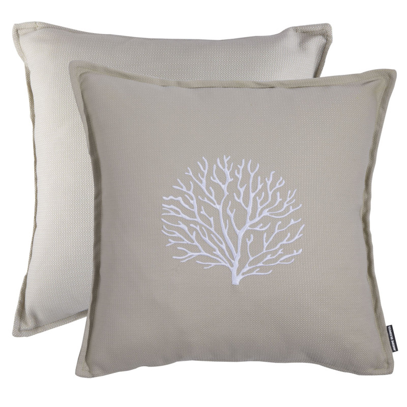Coussin Brodé Aruba Sable - Marine Business (Set de 2)