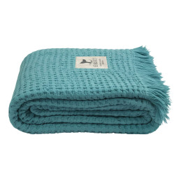 Serviette nid d'abeille Turquoise Sea & Salt - Marine Business