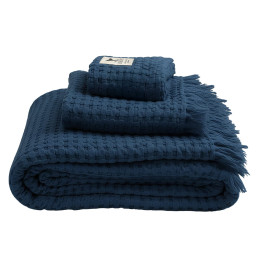 Lot 3 serviettes Bleu...