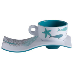 Set Café Coastal Marine Business - 6 Tasses et 6 Soucoupes