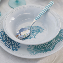 6 Assiettes Creuses en mélaminé Harmony Mare - Marine Business