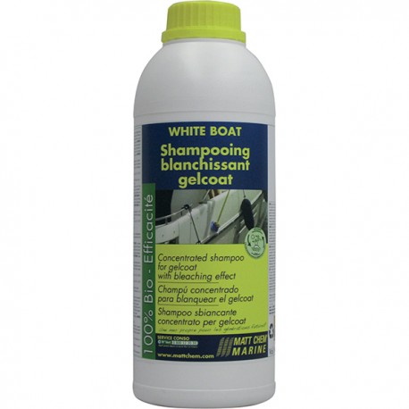 MATT CHEM - WHITE BOAT - Shampooing concentré, blanchissant pour gelcoat