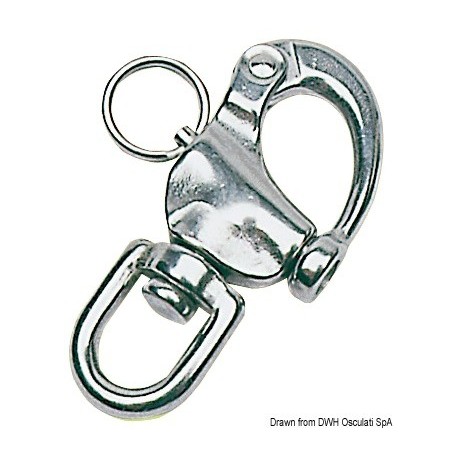 Mousquetons en inox pour spi, drisses et utilisations diverses